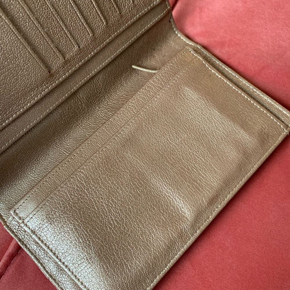 Chanel Lambskin Bifold wallet silver rose - Picture 4 of 8